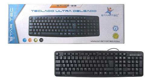 Teclado Alambrico Star Tec St-kb-03 Negro