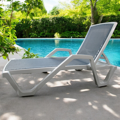 Camastro Ajustable Dos Posiciones Para Exterior Jardin Bek