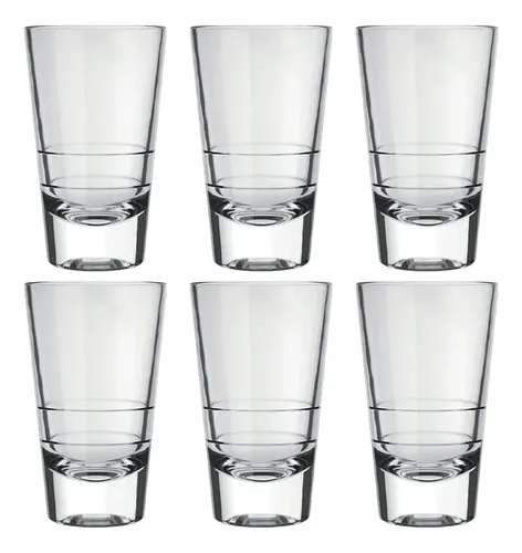 comprar Jogo De Copos Shot Dose Vidro Cachaça Caninha 100ml 6 Unid