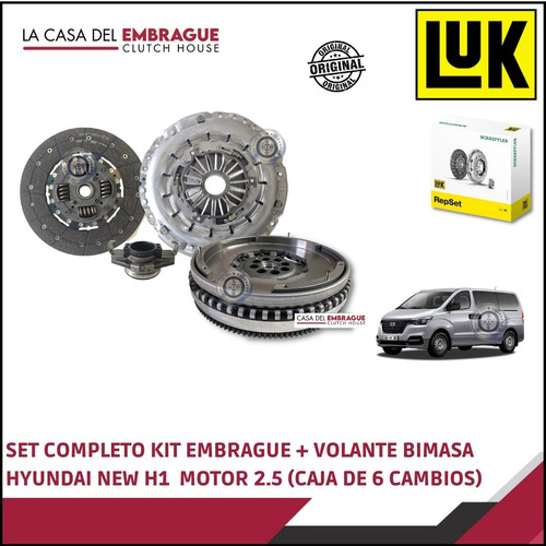 Imagen 1 de 1 de Kit Embrague + Volante Hyundai H1 Motor 2.5 (6 Vel)