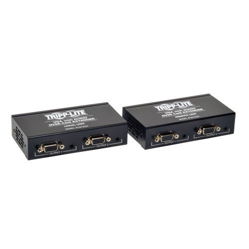 Tripp Lite B130 202a Vga Video + Audio Over Cat5 Cat6