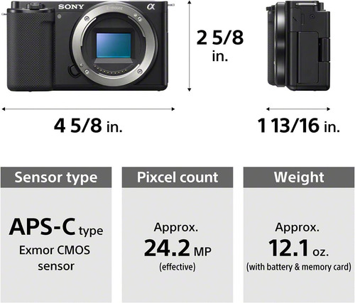 Imagen 7 de 10 de Camara Sony Alpha Zv-e10 4k Aps-c 24,2 Mp Lente 16-50 Mm