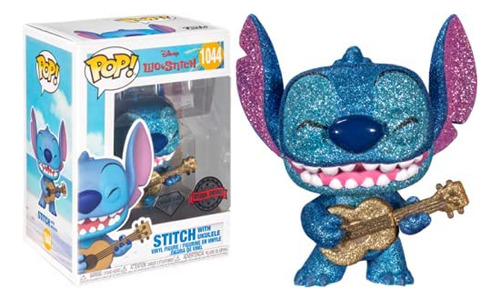 Lilo &amp; Stitch Stitch Con Ukelele Diamond Glitter Pop! F.