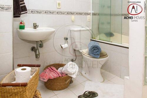 Imagem 23 de 30 de Apartamento Com 2 Dormitórios, 2 Suítes, 3 Banheiros E 1 Vaga Coletiva Suficiente À Venda, 92 M² Por R$ 535.000 - Boqueirão - Santos/sp - Ap10536