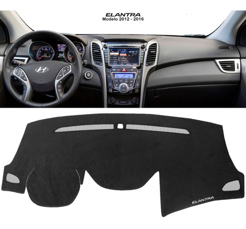 Cubretablero Bordado Hyundai Elantra Modelo 2012 - 2016