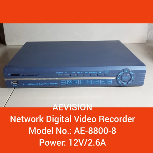 Dvr 8 Canales Marca Aevision (Usado)