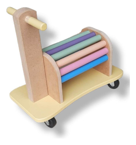 Pata Pata Andador Caminador Madera Niños Montessori Pikler 