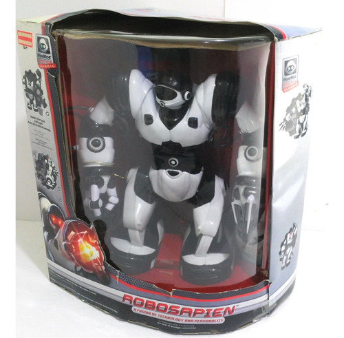 Juguete Robosapien Humanoide Woowee Con Control Remoto. Color Blanco Con Negro