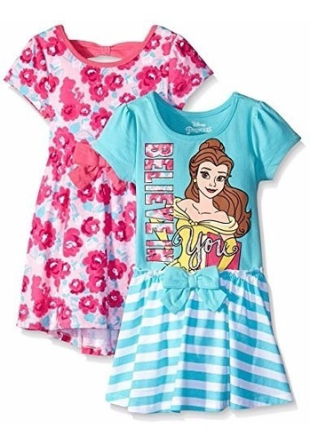 Bello Vestido Disney De Princesa Bella Y La Bestia Talla 2