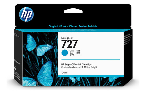 Cartucho Hp 727 Cyan B3p19a 130ml T920 T1500 T2500 Wis Tecno