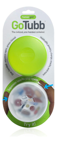 Humangear Gotubb, Grande, Paquete De 2, Transparente/verde