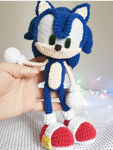Patrón Amigurumi Crochet De Sonic En Castellano