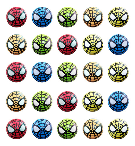 15 Pelotas Saltarinas De Spiderman Juguete Piñata Souvenir