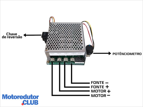 Pwm Controle Velocidade De Motor Dc 100a Max 12v A 55v