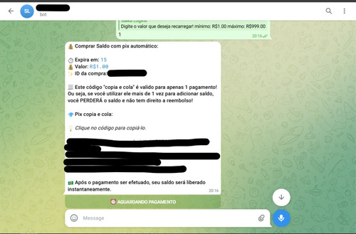 Bot Telegram - Contas Premium