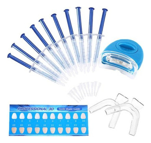 Luces Led Para Dientes Con Kit De Gel Blanqueador Dental