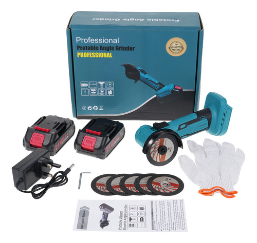 Kit De Rebarbadora Sem Fio De 21v, Sem Escova, Com 2 Bateria