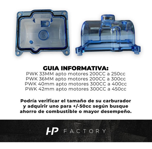 Imagen 5 de 10 de Cuba Transparente Carburador Keihin Pwk 33 36 40 42