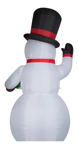 Inflable Muñeco De Nieve Navideño Frosty 3 Metros Led W