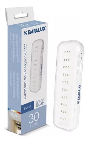 Luminária Emergência 30 Leds Empalux 6h