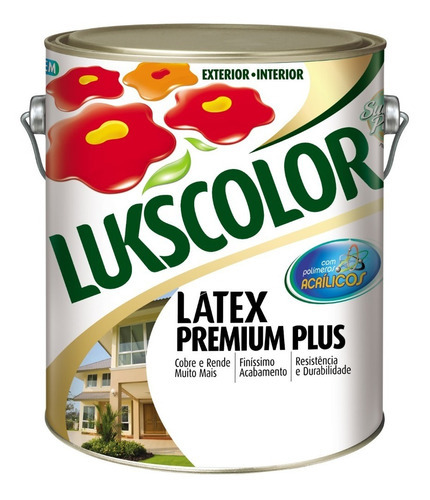 Tinta Latex Premium Plus 3,6 Litros Lukscolor Perfumada Cor Flamingo