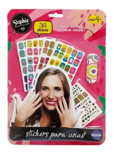 Juguete Set Stickers Para Uñas Stick It Sophie Vulcanita Byp