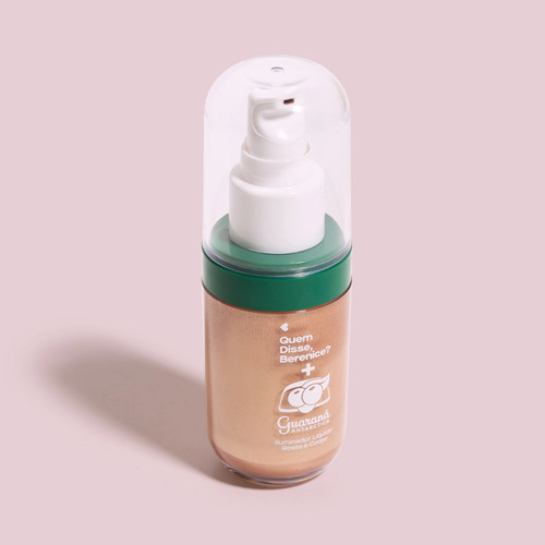 Iluminador Líquido Rosto E Corpo Qdb E Guaraná Antarctica Tom Da Maquiagem Dourado