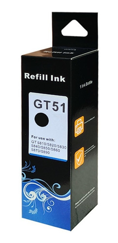 Imagen 3 de 5 de Pack Tintas Alternativa Premium Ink Gt51 Gt52 315 5820