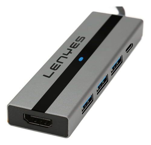 Hub Usb C 5 En 1 Para Hdmi + 2 Usb2.0 + Usb3.0 + Usb C Pd