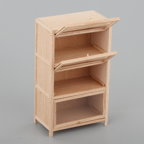 Estantería De Madera Para Casa De Muñecas 1/12,