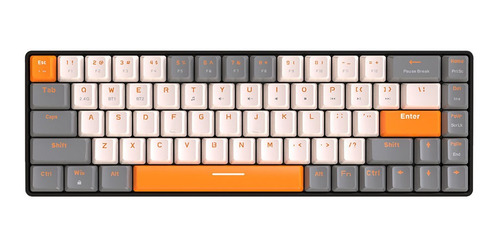 Teclado Mecánico Para Juegos K68 Inalámbrico Ergonómico