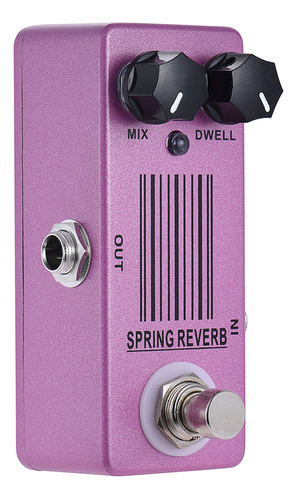 Pedal De Efectos Moskyaudio Bypass Mini Reverb De Resorte Ún