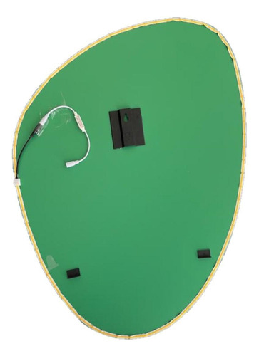 Espelho Orgânico Grande Decorativo 80cm Com Led E Controle