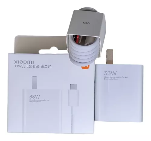 Cargador original Xiaomi de 33w