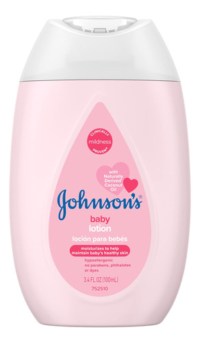 Johnson's Locion Hidratante Para Bebe Rosa Suave Con Aceite 