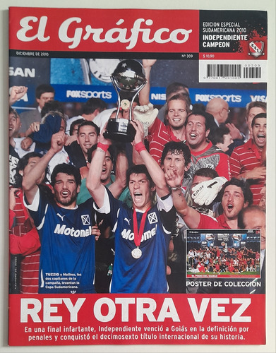 Revista El Grafico Extra 309 Independiente Campeon Copa 2010