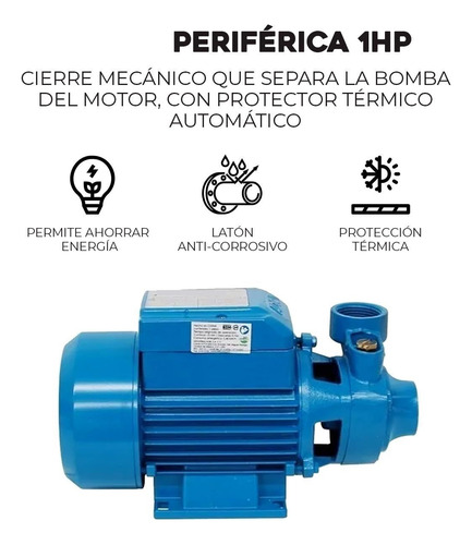Electrica Periferica 1hp Bomba Presurizadora Automatica