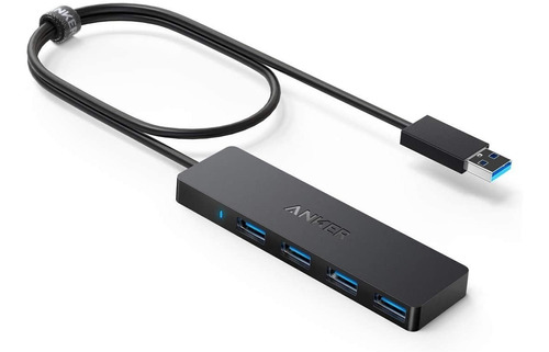 Anker - Hub De Datos Ultrafino Usb 3.0 De 4 Puertos