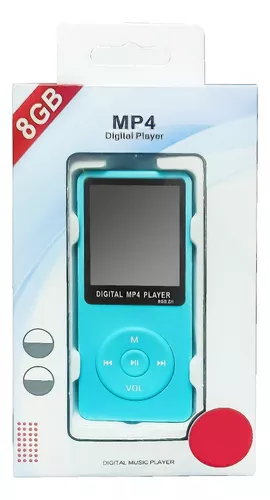 Reproductor Mp4 8gb Mp3 Radio Fm Puerto Microsd Y Audifonos