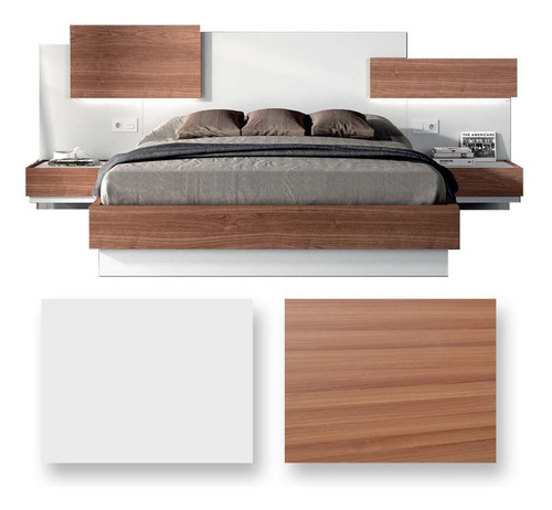 Imagen 5 de 6 de Cama Moderna Inv-1036 Venecia Clasic (missidream) +obsequio