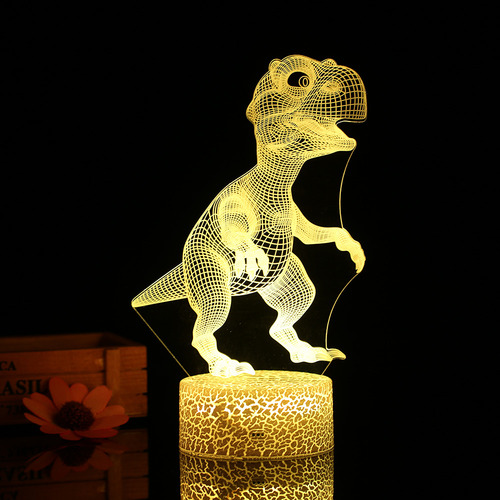Lámpara Led Nocturna 3d Diaur Con Mando A Distancia Para Dec