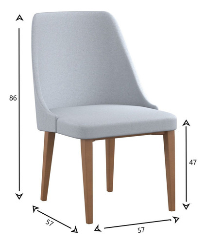 Juego de mesa redonda de madera maciza con 6 sillas
