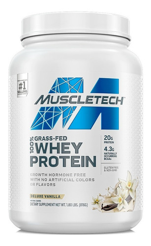Imagen 1 de 2 de Grass Fed 100% Whey Protein 1.8lb