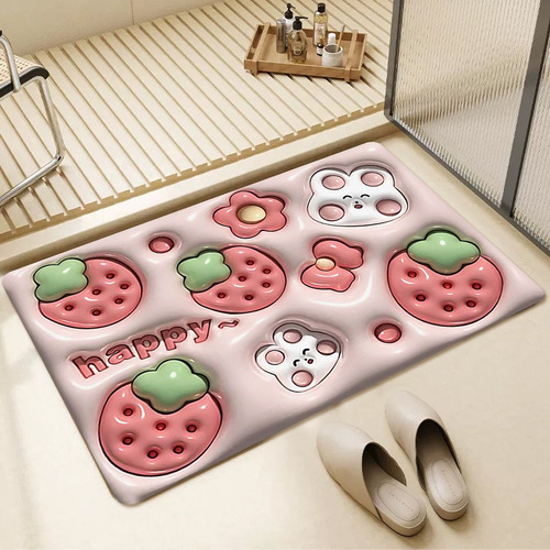 Alfombrilla De Baño Antideslizante De Secado Rápido 3d