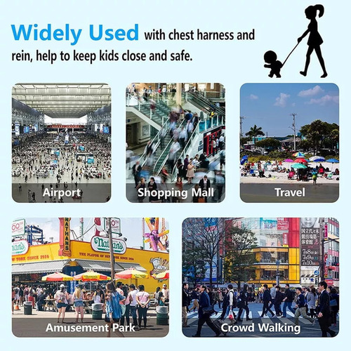 Cuerda De Tracción Con Cinturón Antipérdida For Niños De