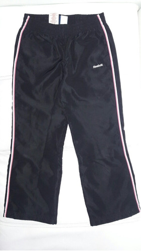 Pantalon Reebok Negro 8 -12 Años Niña Deportivo Impecable