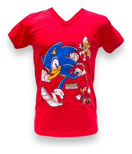 Camisetas Estampadas Para Niño Gamer Superhéroes Sonic 