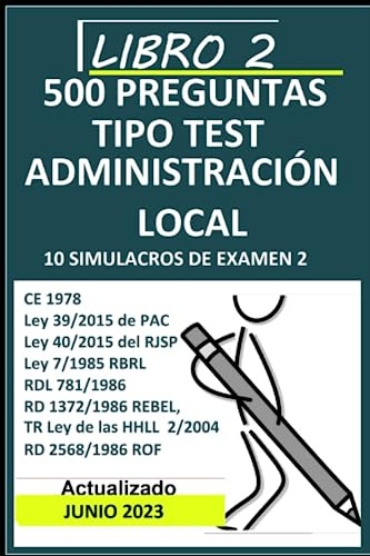 Libro 2, 500 Preguntas Tipo Test Administración Local: 10 Si