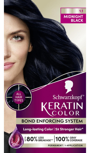 Schwarzkopf Keratin Color Color Permanente Para El Cabello,
