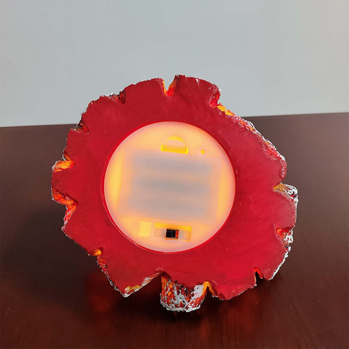 Lâmpada Led H Charcoal Lareira Led Artificial Madeira Realis
